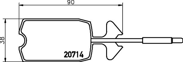 Mintex MDB1181 - Brake Pad Set, disc brake autospares.lv