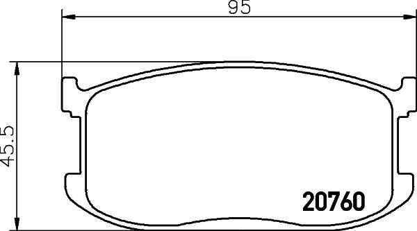 Mintex MDB1188 - Brake Pad Set, disc brake autospares.lv