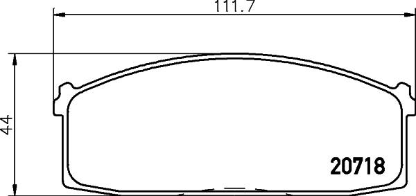 Mintex MDB1183 - Brake Pad Set, disc brake autospares.lv