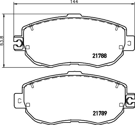 Mintex MDB1840 - Brake Pad Set, disc brake autospares.lv