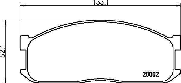 Mintex MDB1346 - Brake Pad Set, disc brake autospares.lv