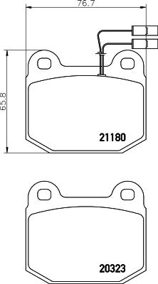 Mintex MDB1301 - Brake Pad Set, disc brake autospares.lv