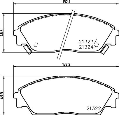 Mintex MDB1374 - Brake Pad Set, disc brake autospares.lv