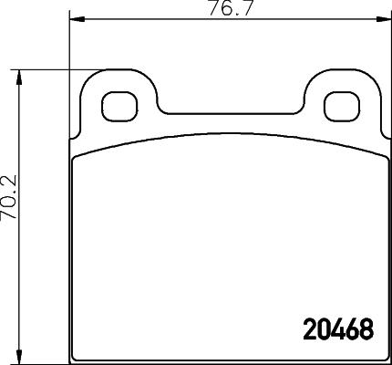 Mintex MDB1235 - Brake Pad Set, disc brake autospares.lv