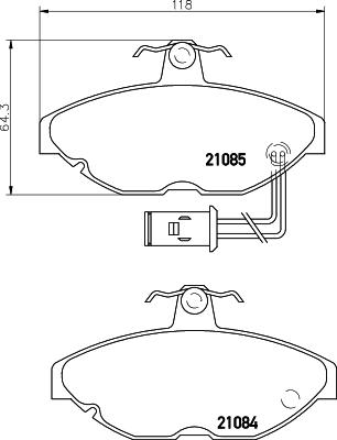 Mintex MDB1224 - Brake Pad Set, disc brake autospares.lv