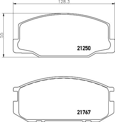 Mintex MDB1226 - Brake Pad Set, disc brake autospares.lv