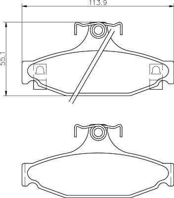 Lucas Electrical GDB4089 - Brake Pad Set, disc brake autospares.lv