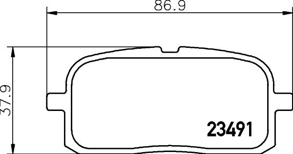 Mintex MDB1709 - Brake Pad Set, disc brake autospares.lv