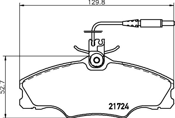 Mintex MDB1731 - Brake Pad Set, disc brake autospares.lv