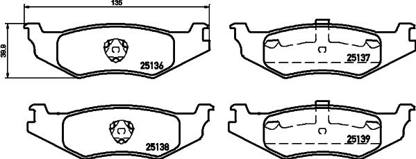 Mintex MDB1773 - Brake Pad Set, disc brake autospares.lv