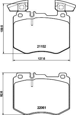 Mintex MDB84319 - Brake Pad Set, disc brake autospares.lv