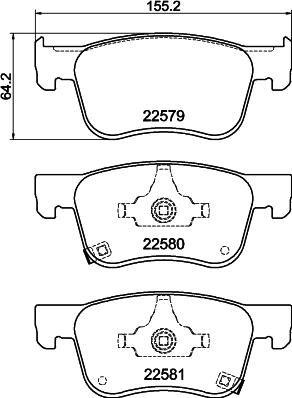 Mintex MDB84248 - Brake Pad Set, disc brake autospares.lv