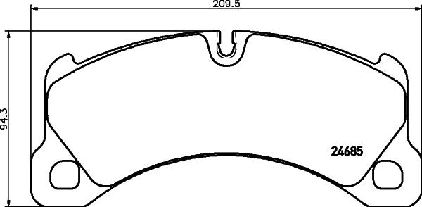 Mintex MDB83079 - Brake Pad Set, disc brake autospares.lv