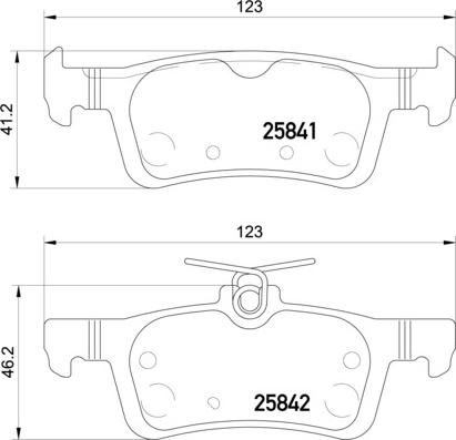 Mintex MDB3413 - Brake Pad Set, disc brake autospares.lv