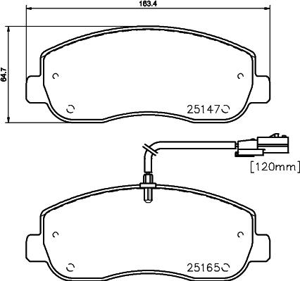 Mintex MVK0048 - Brake Set, disc brakes autospares.lv