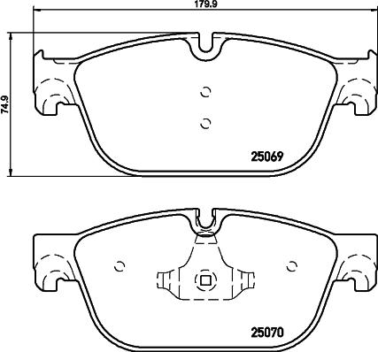 Mintex MDB3410 - Brake Pad Set, disc brake autospares.lv