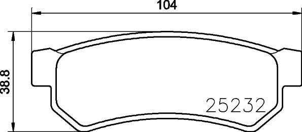 Mintex MDB3194 - Brake Pad Set, disc brake autospares.lv