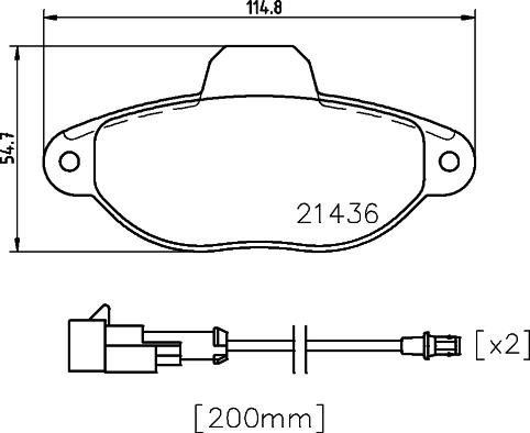 Mintex MDB3317 - Brake Pad Set, disc brake autospares.lv