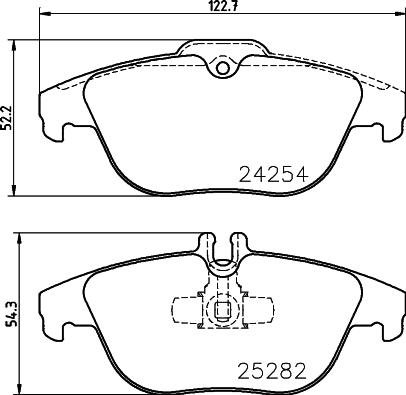 Mintex MDB3247 - Brake Pad Set, disc brake autospares.lv