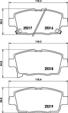 Mintex MDB3236 - Brake Pad Set, disc brake autospares.lv