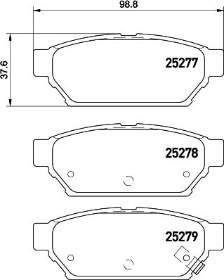 Mintex MDB3229 - Brake Pad Set, disc brake autospares.lv