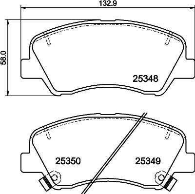 Mintex MDB3276 - Brake Pad Set, disc brake autospares.lv