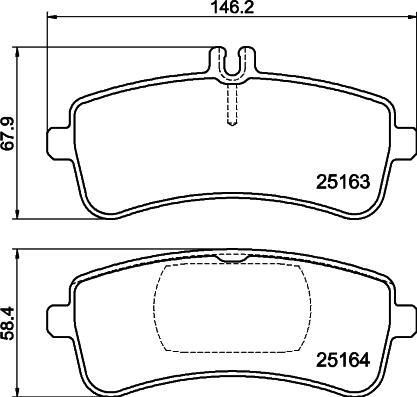 Mintex MDB3756 - Brake Pad Set, disc brake autospares.lv