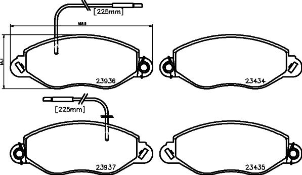 Mintex MDB3762 - Brake Pad Set, disc brake autospares.lv