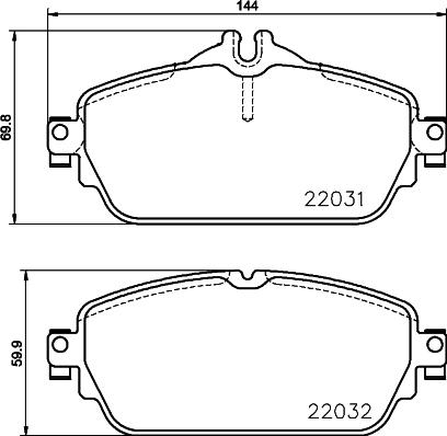 Mintex MDB3706 - Brake Pad Set, disc brake autospares.lv