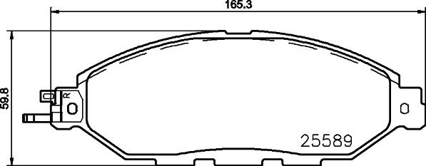 Mintex MDB3708 - Brake Pad Set, disc brake autospares.lv