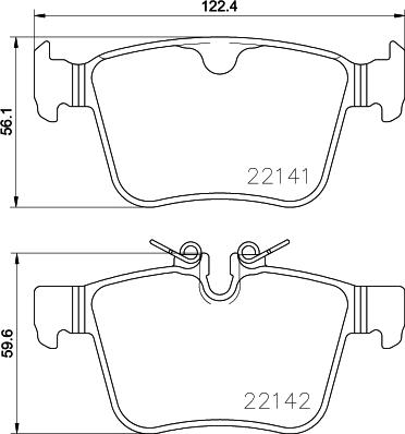 Mintex MDB3783 - Brake Pad Set, disc brake autospares.lv