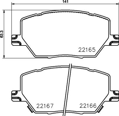 Mintex MDB3770 - Brake Pad Set, disc brake autospares.lv