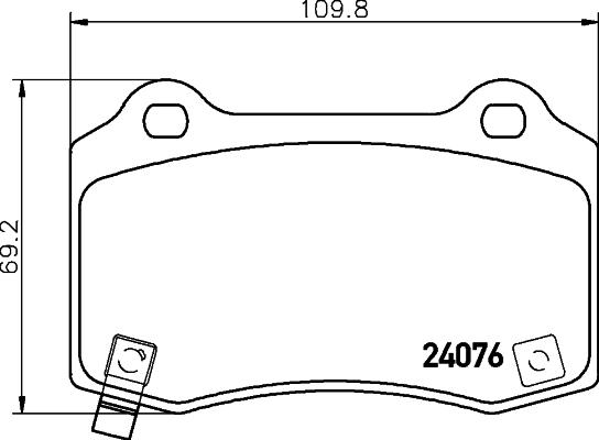 Mintex MDB82997 - Brake Pad Set, disc brake autospares.lv