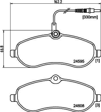 Mintex MVK0046 - Brake Set, disc brakes autospares.lv