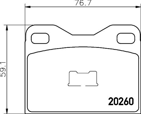 Mintex MDB2424 - Brake Pad Set, disc brake autospares.lv