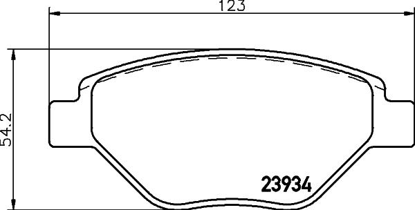 Mintex MDB2591 - Brake Pad Set, disc brake autospares.lv