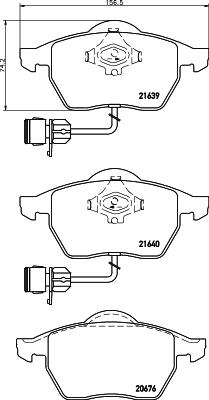 Mintex MDB2507 - Brake Pad Set, disc brake autospares.lv