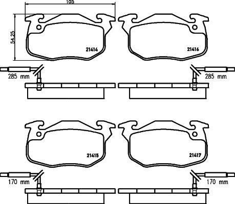 Mintex MDB2514 - Brake Pad Set, disc brake autospares.lv