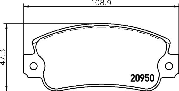 Mintex MDB2526 - Brake Pad Set, disc brake autospares.lv