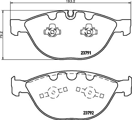 Mintex MDB2646 - Brake Pad Set, disc brake autospares.lv