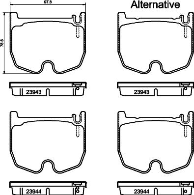 Mintex MDB2614 - Brake Pad Set, disc brake autospares.lv