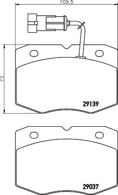 Mintex MDB2049 - Brake Pad Set, disc brake autospares.lv