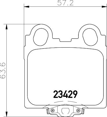 Mintex MDB2008 - Brake Pad Set, disc brake autospares.lv