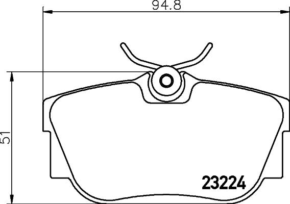 Mintex MDB2105 - Brake Pad Set, disc brake autospares.lv