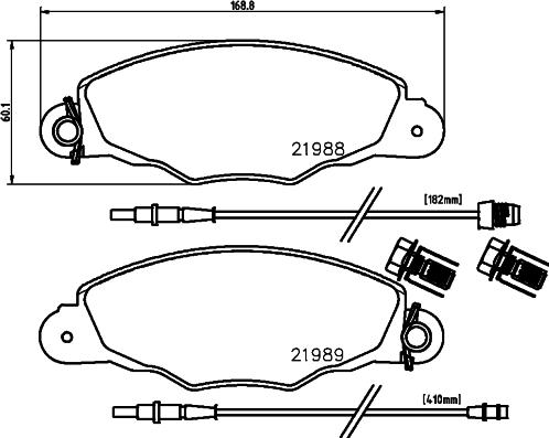 Mintex MDB2106 - Brake Pad Set, disc brake autospares.lv