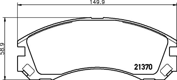 Mintex MDB2174 - Brake Pad Set, disc brake autospares.lv