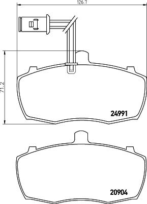 Mintex MDB2859 - Brake Pad Set, disc brake autospares.lv