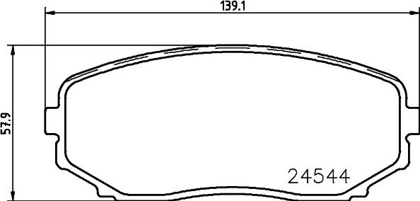 Mintex MDB2885 - Brake Pad Set, disc brake autospares.lv