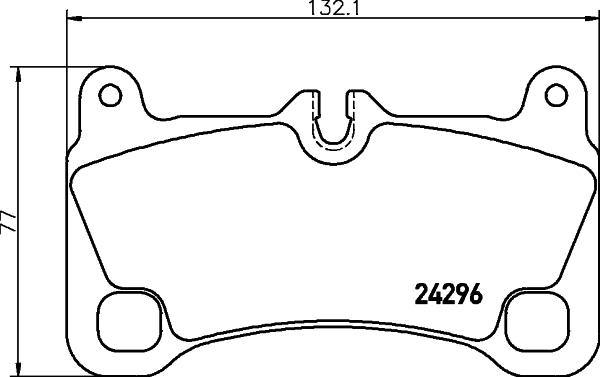 Mintex MDB2834 - Brake Pad Set, disc brake autospares.lv