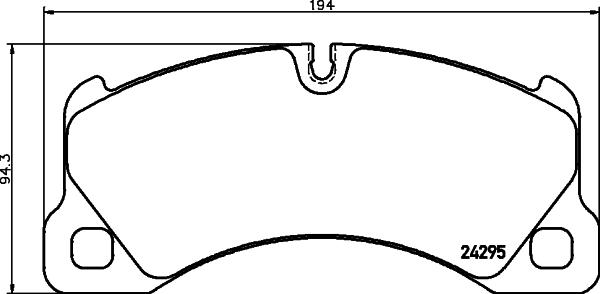 Mintex MDB2833 - Brake Pad Set, disc brake autospares.lv